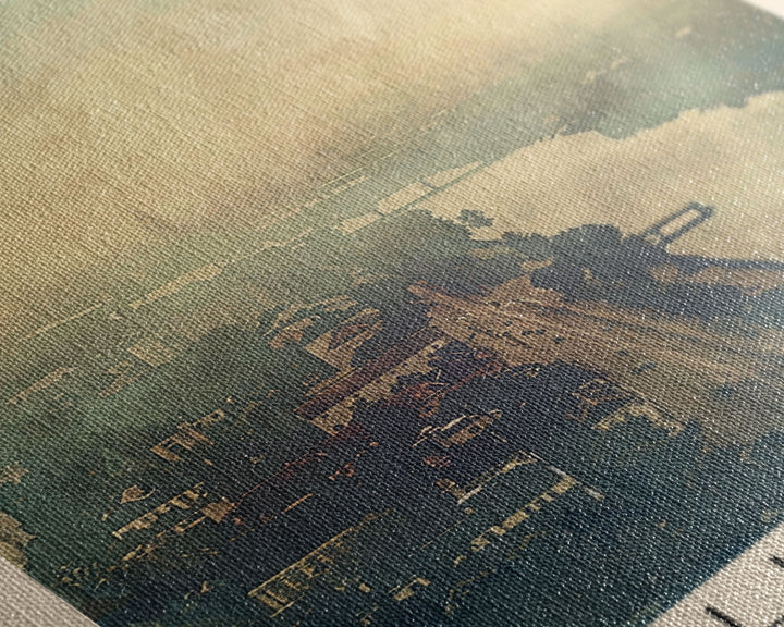 Lublin Poland Travel Poster Framed Canvas Print, Historic Cityscape, Watercolor Painting, Wall Art, Home Decor, Travel Print, Artistic Gift