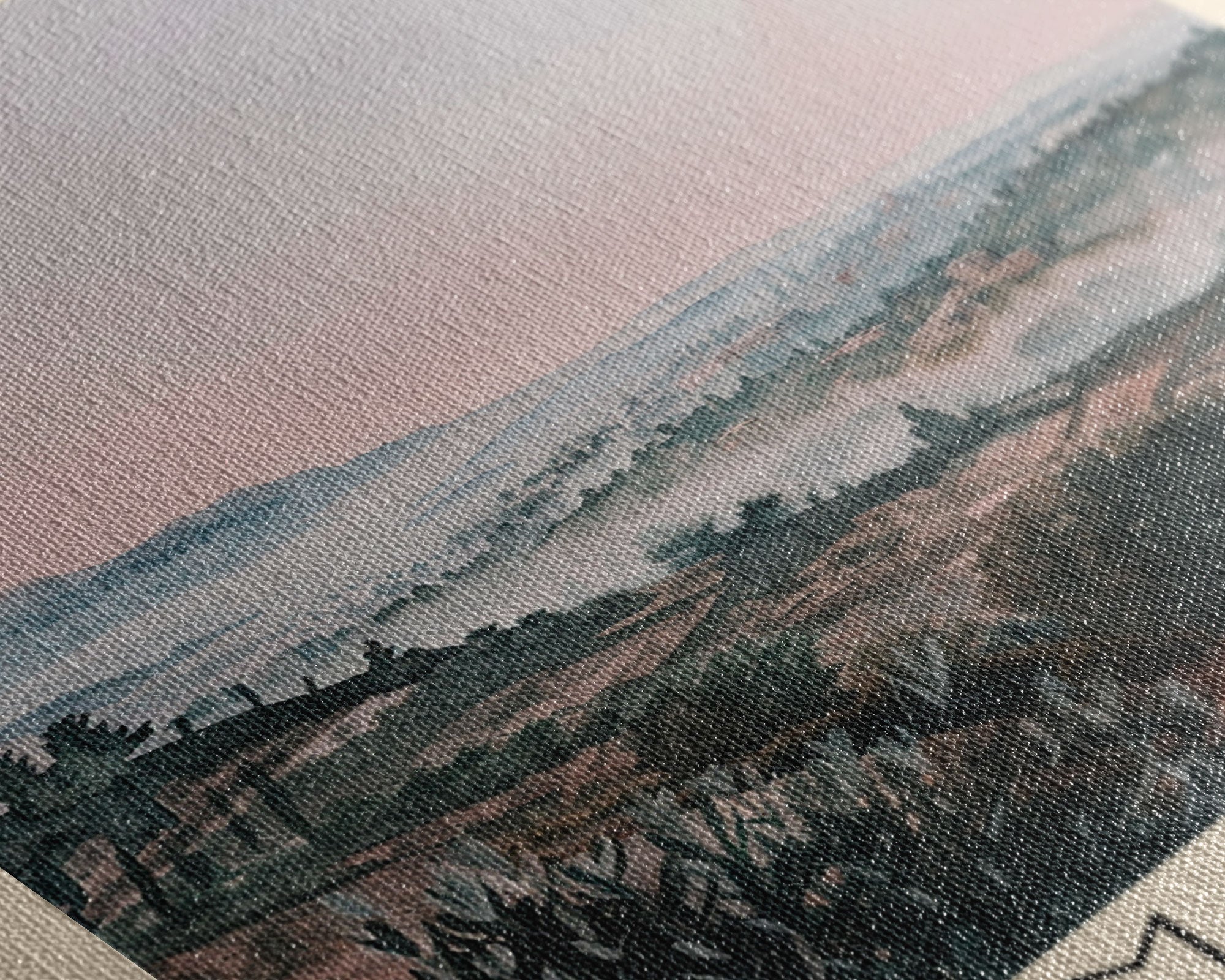 Manisa Turkey Travel Poster Framed Canvas Print, Scenic Landscape, Watercolor Art, Wall Decoration, Home Design, Travel Print, Unique Art