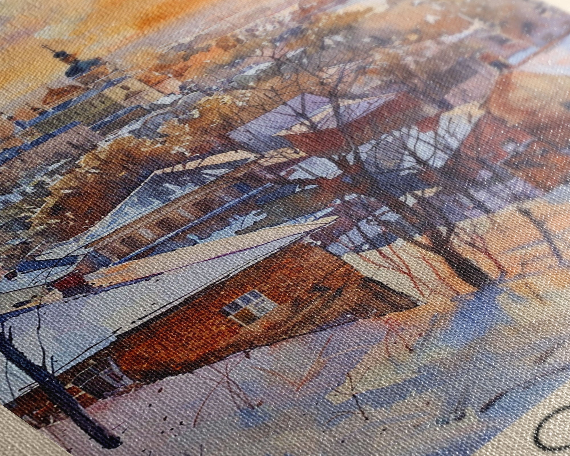 Poltava Ukraine Travel Poster Framed Canvas Print, Watercolor Painting, Scenic Wall Art, Home Decor, Ukrainian Landscape, Vibrant Art