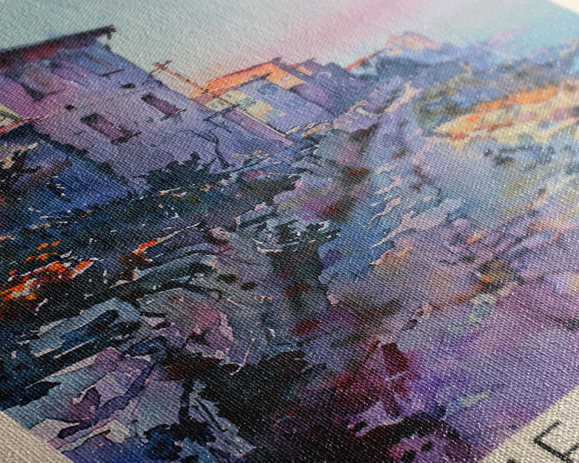 Simferopol Ukraine Travel Poster Framed Canvas Print, Watercolor Painting, Scenic Wall Art, Home Decor, Ukrainian Landscape, Artistic Art