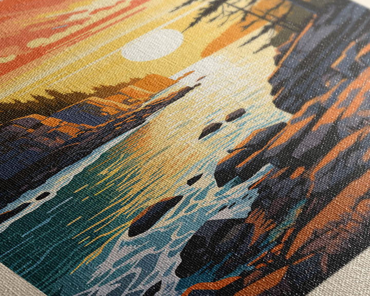 Szard Hungary Travel Poster Framed Canvas Print, Watercolor Painting, Scenic Wall Art, Home Decor, Hungarian Landscape, Classic Decor