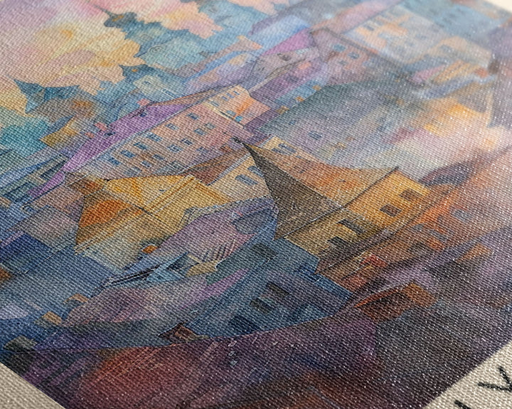 Zhytomyr Ukraine Travel Poster Framed Canvas Print, Watercolor Painting, Scenic Wall Art, Home Decor, Ukrainian Landscape, Perfect Gift