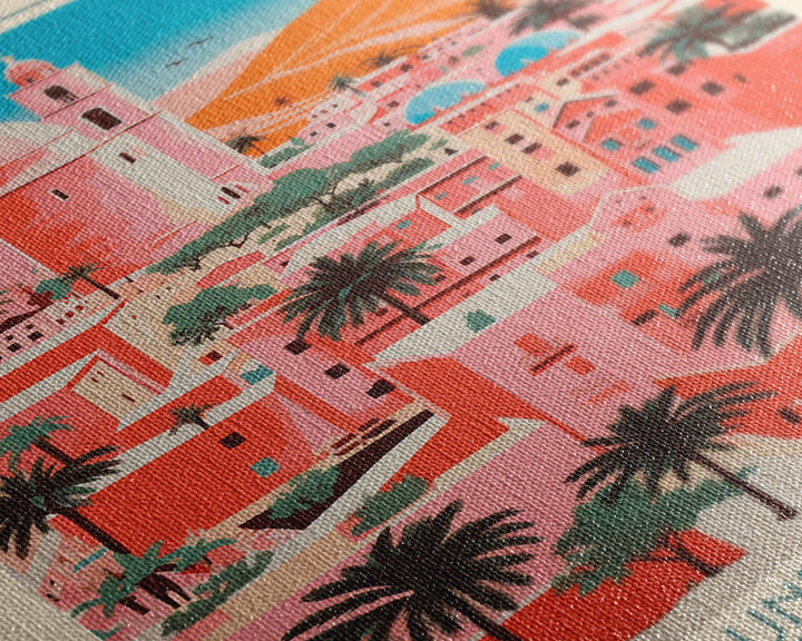 Cordoba Spain Travel Poster Framed Canvas Print, Vintage Style, Pop Art Home Decor, Scenic Wall Art, Living Room Decoration, Artistic Gift