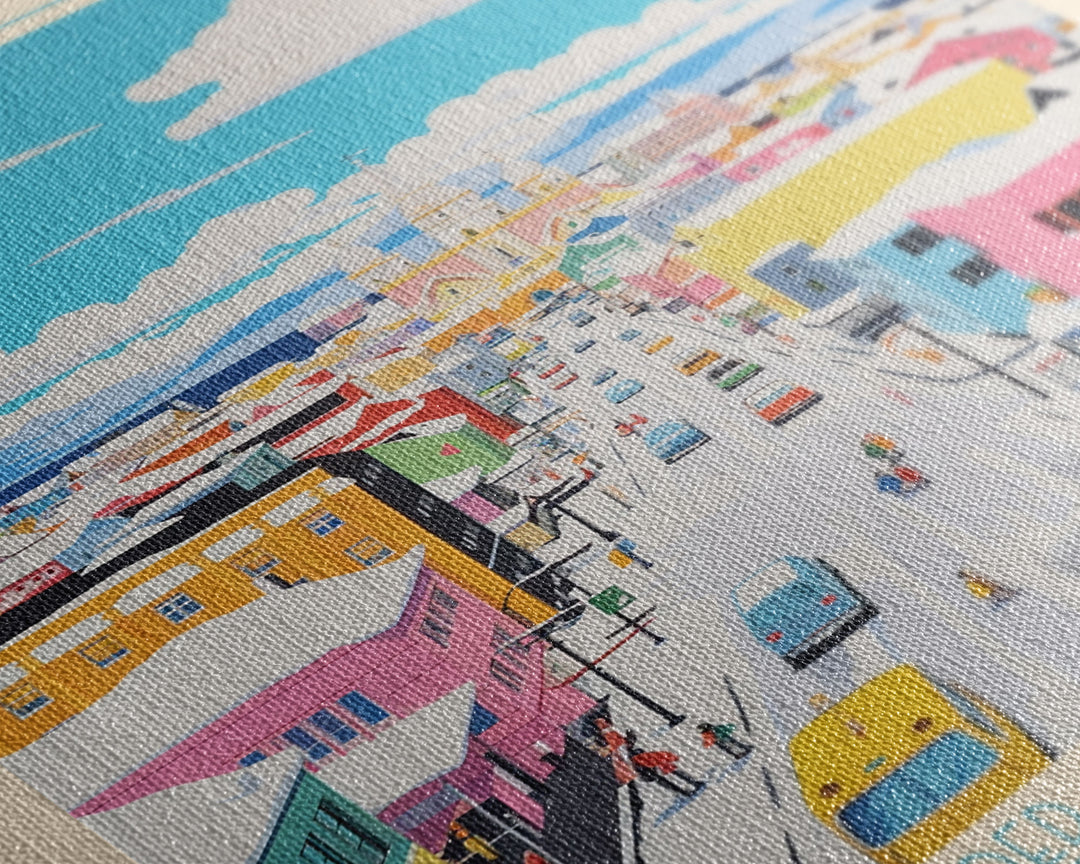 Konya Turkey Travel Poster Framed Canvas Print, Midcentury Modern Art, Pop Art Wall Decor, Scenic Wall Art, Living Room Decoration, Office Art