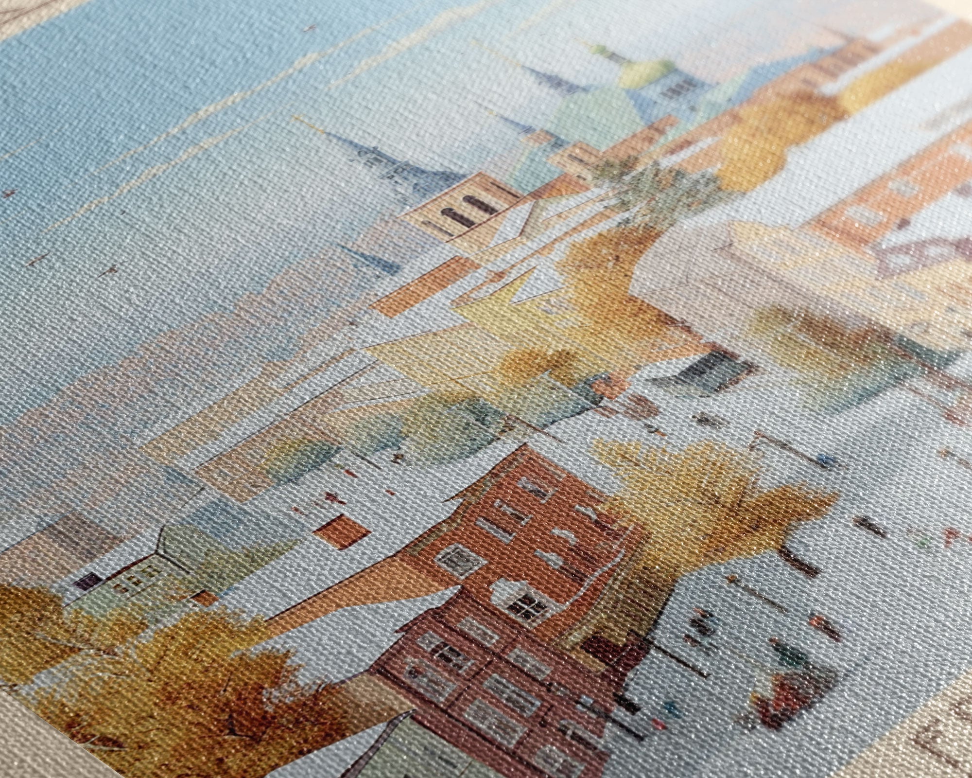 Kropyvnytskyi Ukraine Travel Poster Framed Canvas Print, Midcentury Modern Art, Pop Art Wall Decor, Home Decor, Vacation Gift, Office Art