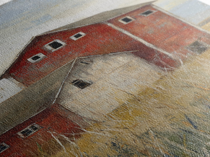 Rustic Barn in Golden Field Light Canvas Print, Farmhouse Art, Gallery Wall, Farmhouse Decor, Fine Art, Harvest, Art Print, FAR-1x3-38