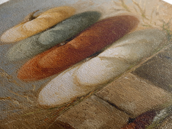 Pumpkins Stacked on a Wooden Crate Canvas Print, Farmhouse Art, Landscape Art, Farmhouse Decor, Oil Painting, Harvest, FAR-1x3-97