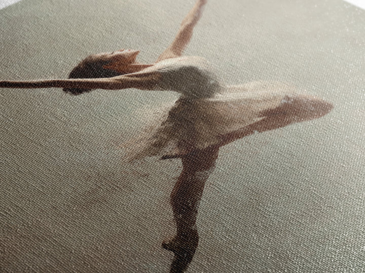 Dancer Leap with Painterly Energy Canvas Print, Fitness Studio Art, Home Gym Wall Art, Gym Decor, Fine Art, Motion, Art Print, FSA-2x3-67