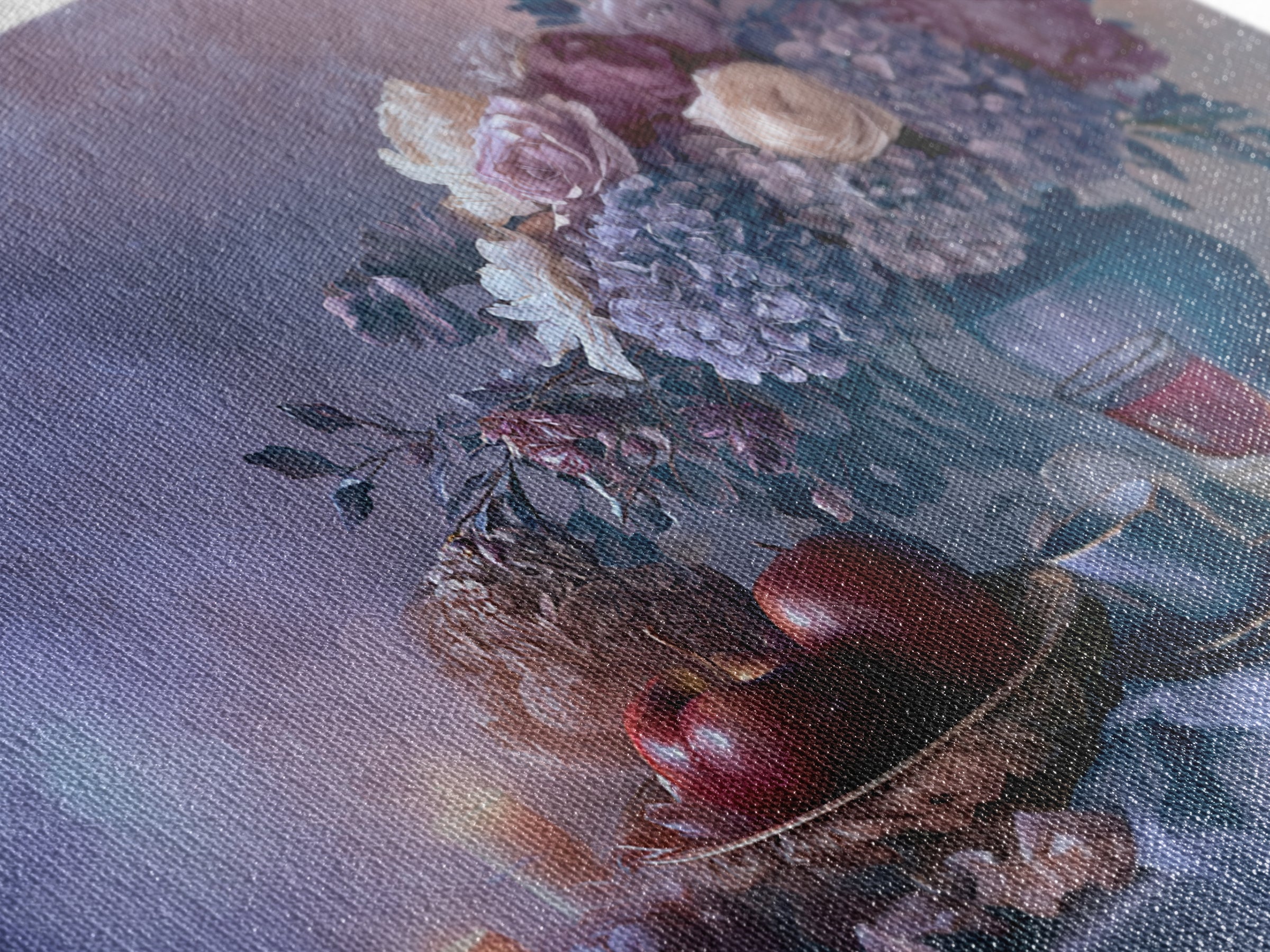 Enchanted Apple with Deep Red Shine Framed Canvas Print, Fairy Tale Art, Whimsical Wall Art, Living Room Decor, Storybook, FTA-3x2-24
