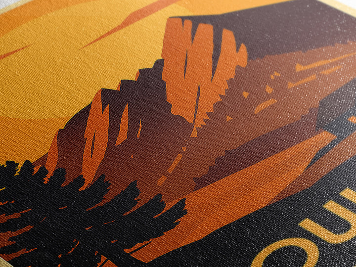 Boulder Travel Poster, Canvas Print, Golden Travel Poster Art, Boulder Wall Art, Travel Poster Set, Travel Poster Art, Gift For Travelers