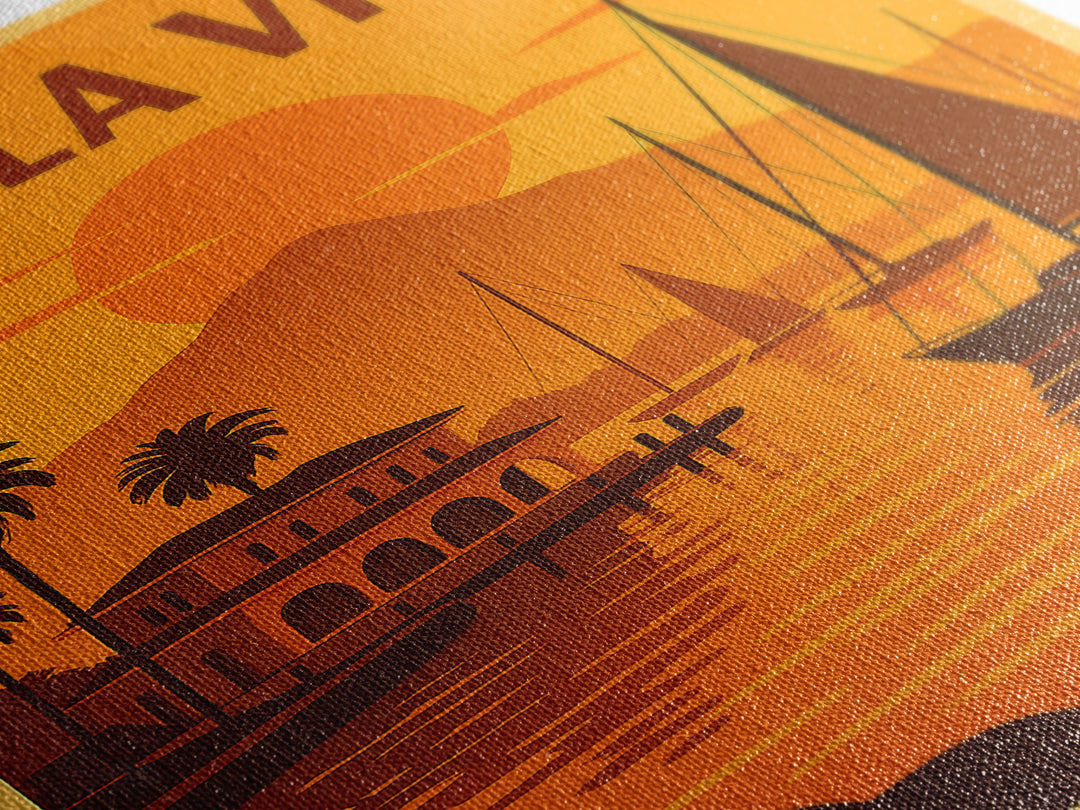 Chula Vista California Travel Poster, Canvas Print, Vintage Deco Wall Art, Chula Vista Art Print, Travel Poster Set, Travel Poster Art