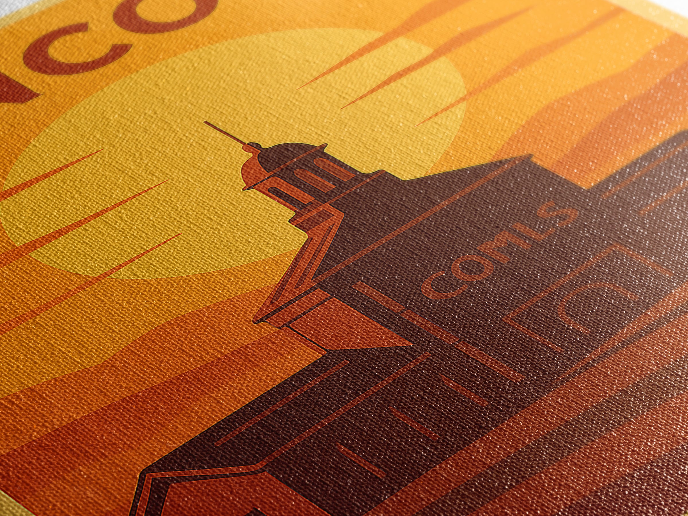 Concord California Travel Poster, Canvas Print, Warm Sunset Silhouette Art, Concord Poster Print, Travel Poster Art, City Illustration