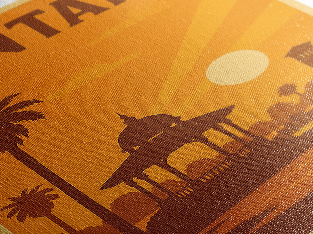 Fontana California Travel Poster, Canvas Print, Warm Sunset Silhouette Art, Fontana Travel Art, City Travel Prints, Travel Art, Home Decor