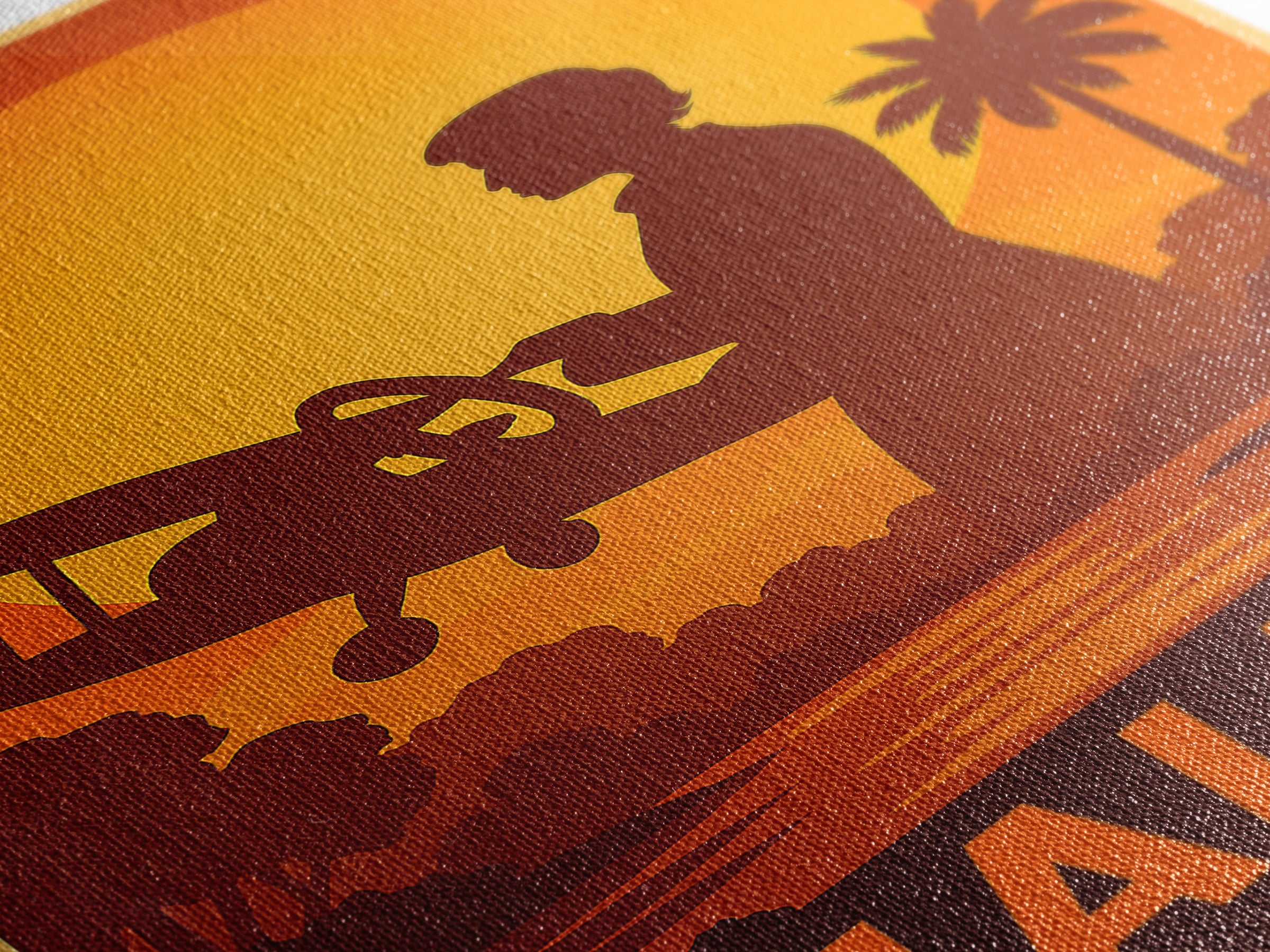 Hialeah Travel Poster, Canvas Print, Golden Travel Poster Art, Hialeah Poster Print, Vintage City Art, Vintage City Poster, Retro Poster