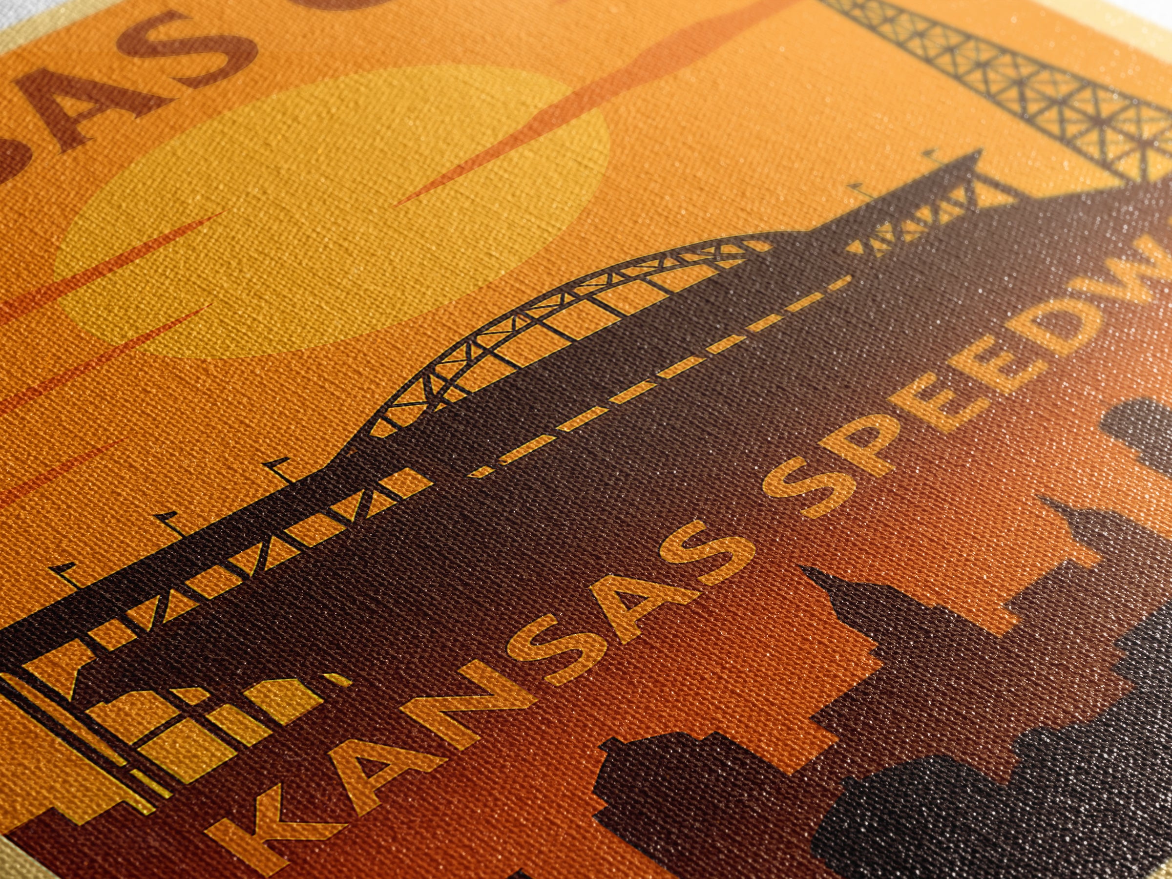 Kansas City Travel Poster, Framed Canvas Print, Vintage Deco Wall Art, Kansas City City Art, Living Room Wall Art, Mid Century Wall Art