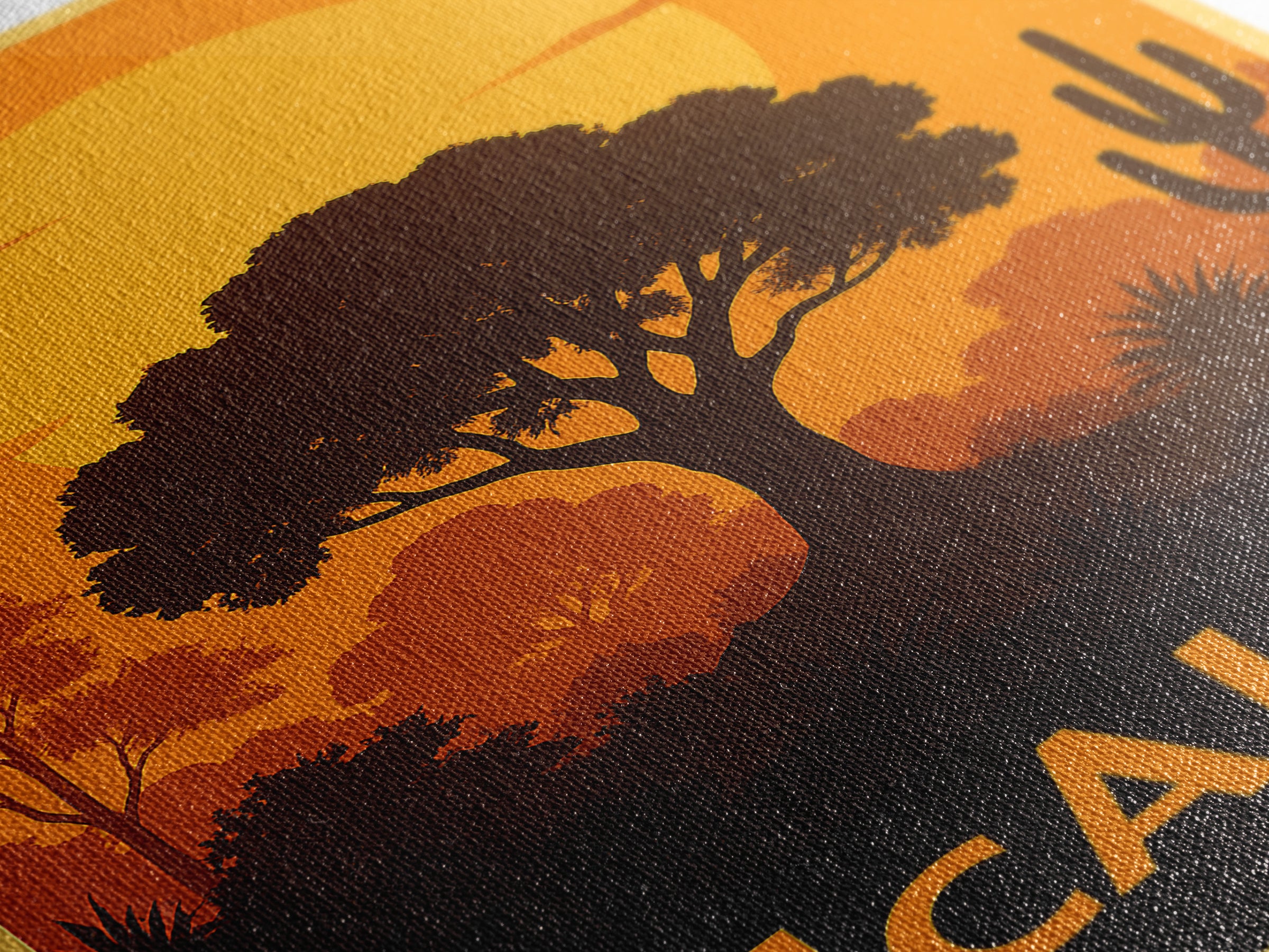 Mcallen Travel Poster, Canvas Print, Warm Sunset Silhouette Art, Mcallen Art Print, Travel Wall Decor, City Illustration, Gift For Travelers