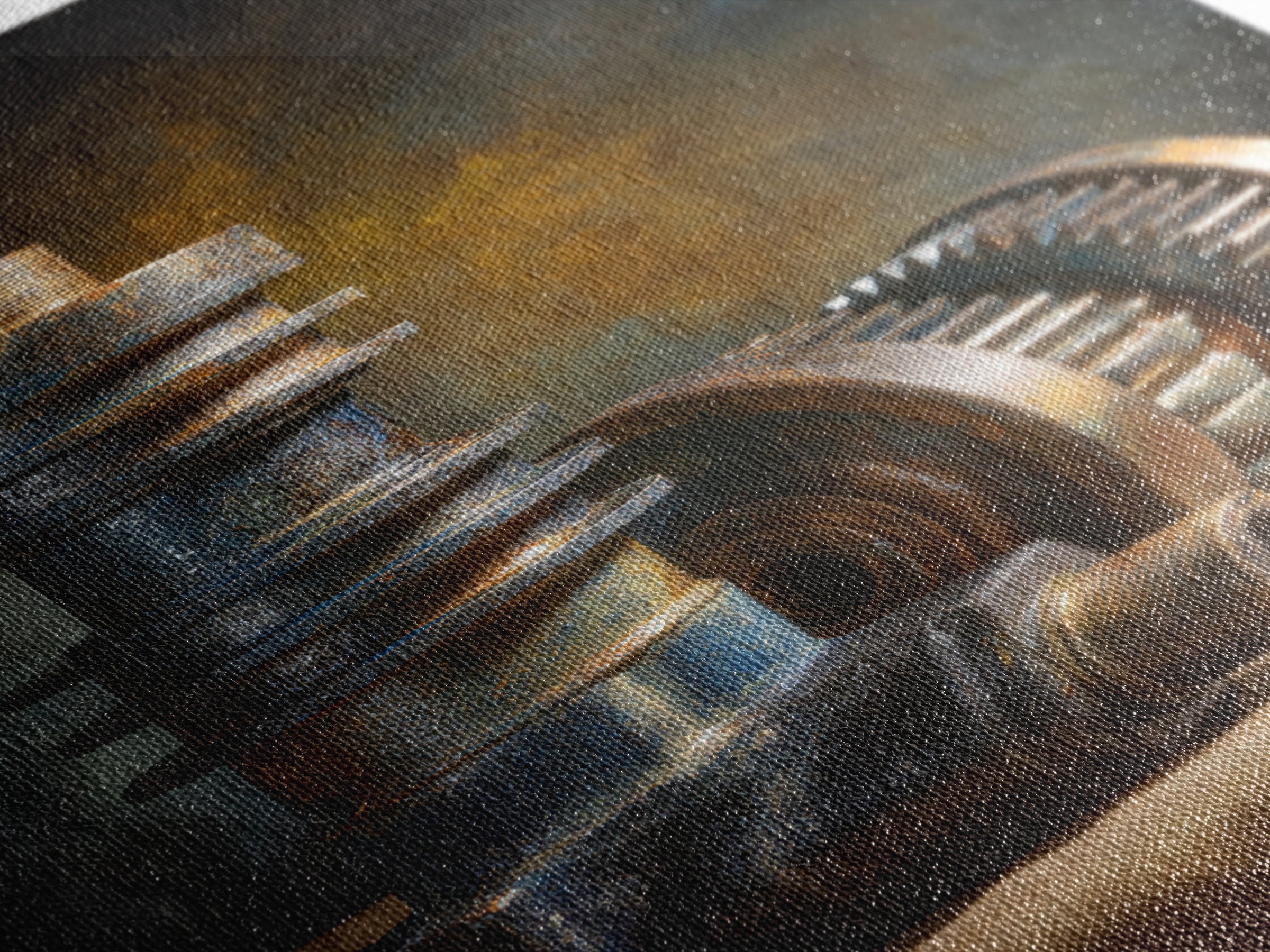 Camshaft and Gears Industrial Still Life Canvas Print, Garage Art, Garage, Garage Decor, Oil Painting, Motor, Tattoo Art, GAR-2x3-95