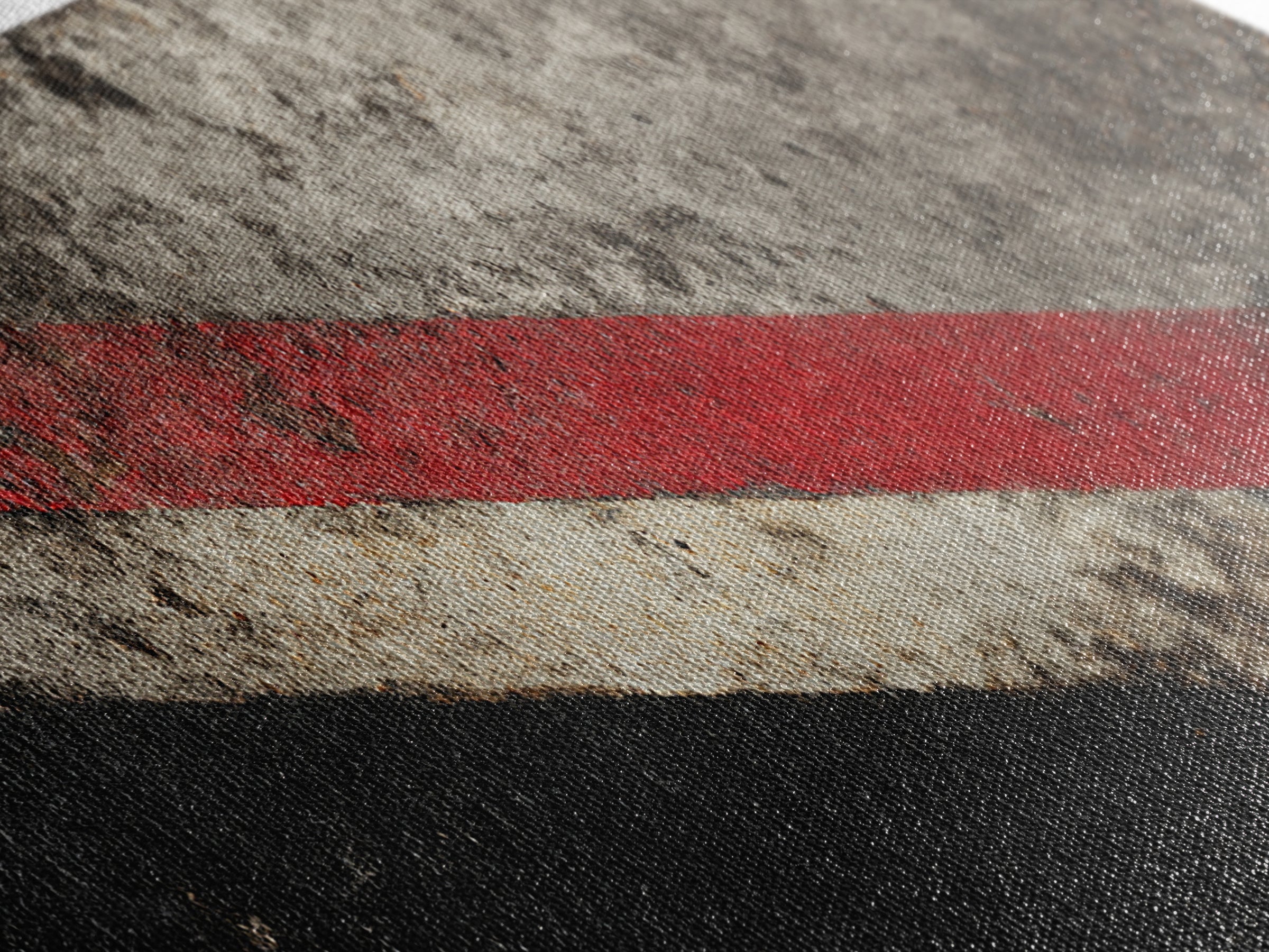 Black and Red Racing Stripe Abstraction Canvas Print, Garage Art, Modern Decor, Garage Decor, Fine Art, Motor, Home Decor, GAR-3x1-100