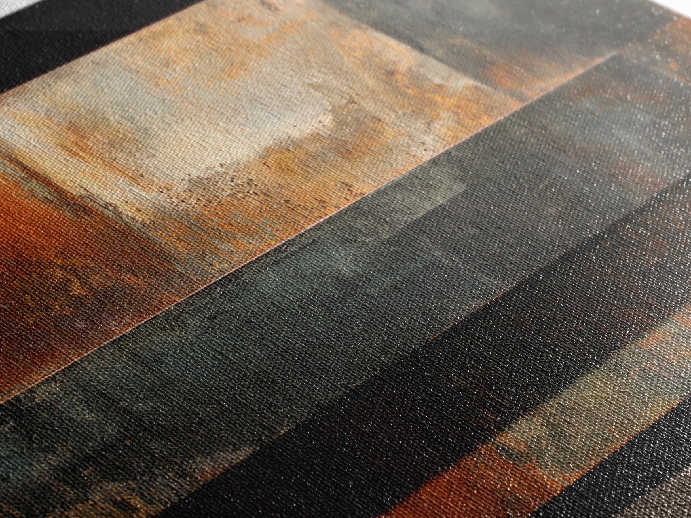 Steel and Rust Texture Abstract Panel Canvas Print, Garage Art, Sports Posters, Garage Decor, Fine Art, Motor, Luxury Decor, GAR-3x2-51