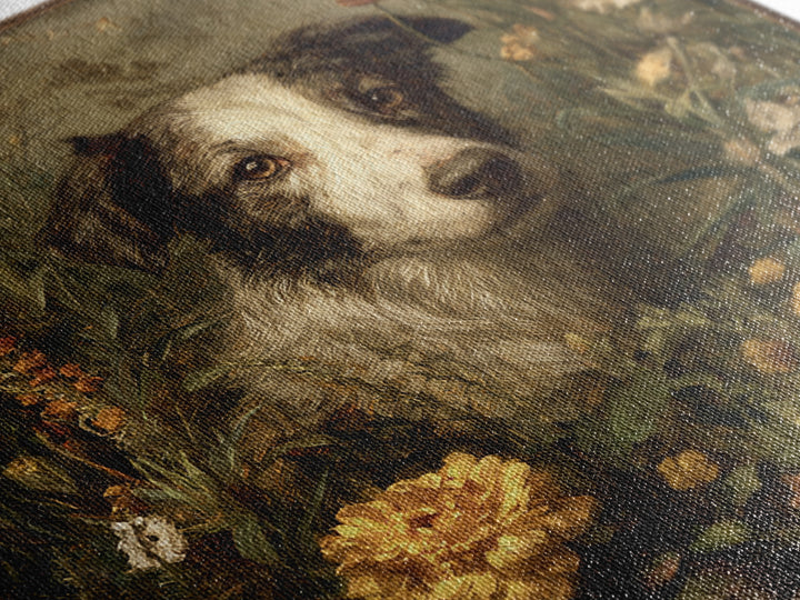 Sunlit Meadow with Delicate Flowers Canvas Print, Guest Bedroom Art, New Home Gift, Bedroom Decor, Watercolor Art, Guest, GBA-1x1-15