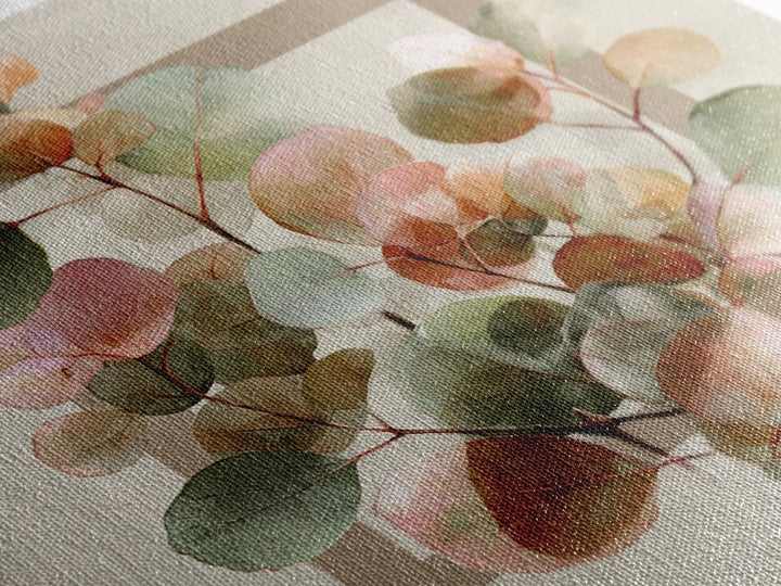 Calming Eucalyptus Watercolor Branches Framed Canvas Print, Guest Bedroom Art, Downloadable Prints, Bedroom Decor, Guest, GBA-1x1-34