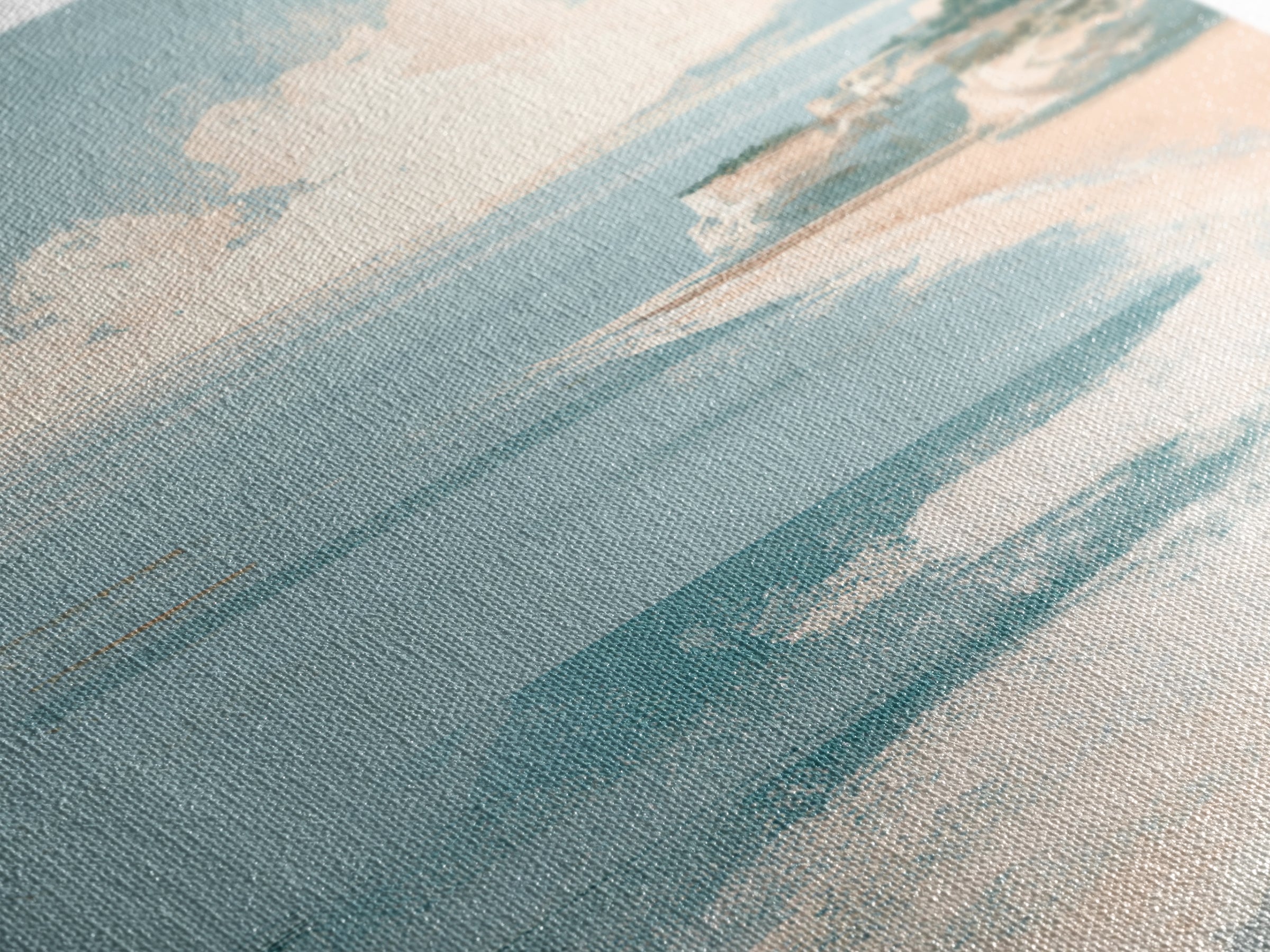 Coastal Dunes in Pale Blue and Sand Canvas Print, Guest Bedroom Art, Room Decor, Bedroom Decor, Fine Art, Guest, GBA-1x1-77