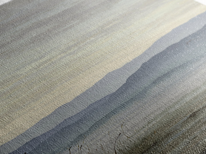 Soft Mountain Horizon Framed Canvas Print, Guest Bedroom Art, Poster, Bedroom Decor, Oil Painting, Guest, Farmhouse Decor, GBA-1x3-19