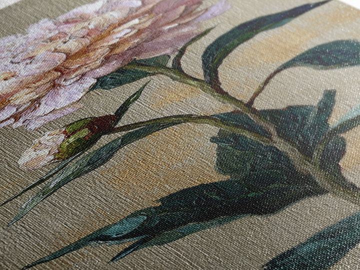 Neutral Peony Painting Canvas Print, Guest Bedroom Art, Gallery Decor, Bedroom Decor, Abstract Art, Guest, Contemporary Art, GBA-1x3-21