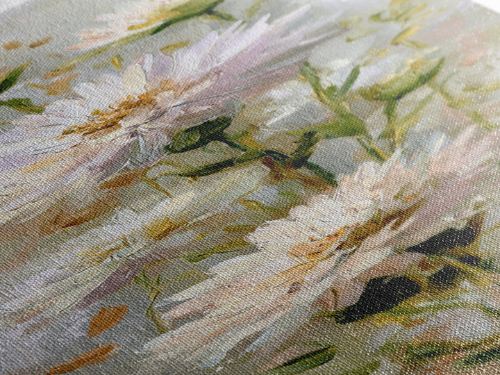 Welcoming Wildflower Bouquet Canvas Print, Guest Bedroom Art, Statement Artwork, Bedroom Decor, Oil Painting, Guest, Wall Decor, GBA-1x3-37