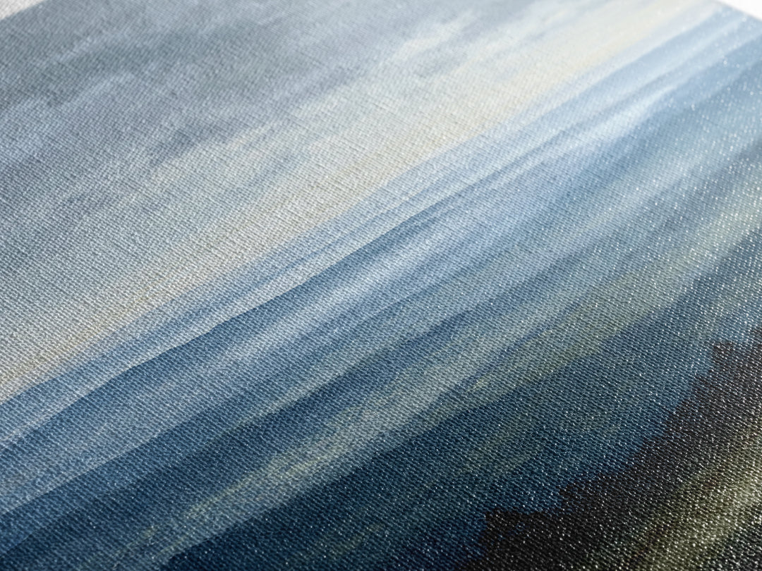 Soft Mountain Horizon Canvas Print, Guest Bedroom Art, Printable Wall Art, Bedroom Decor, Fine Art, Guest, Bedroom Wall Decor, GBA-1x3-43