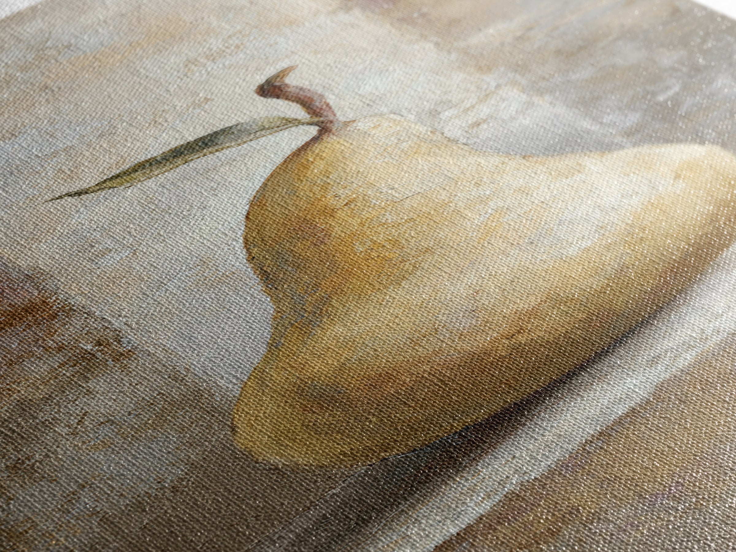 Classic Pear Still Life for Cozy Hospitality Canvas Print, Guest Bedroom Art, Printable Wall Art, Bedroom Decor, Guest, GBA-1x3-56