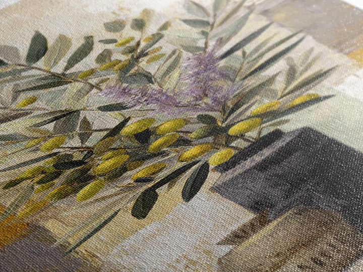 Olive Branch Still Life Canvas Print, Guest Bedroom Art, Art Print, Bedroom Decor, Fine Art, Guest, Home, Printable Wall Art, GBA-1x3-77