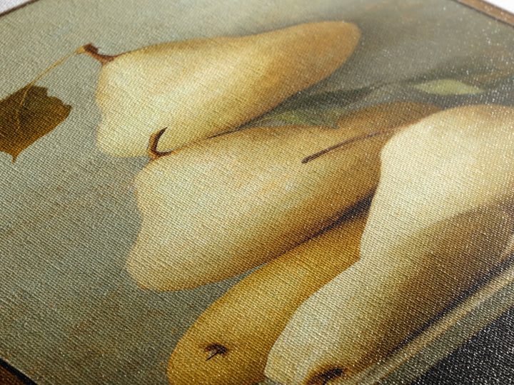 Classic Pear Still Life for Cozy Hospitality Framed Canvas Print, Guest Bedroom Art, Printable Art, Bedroom Decor, Guest, GBA-1x3-80