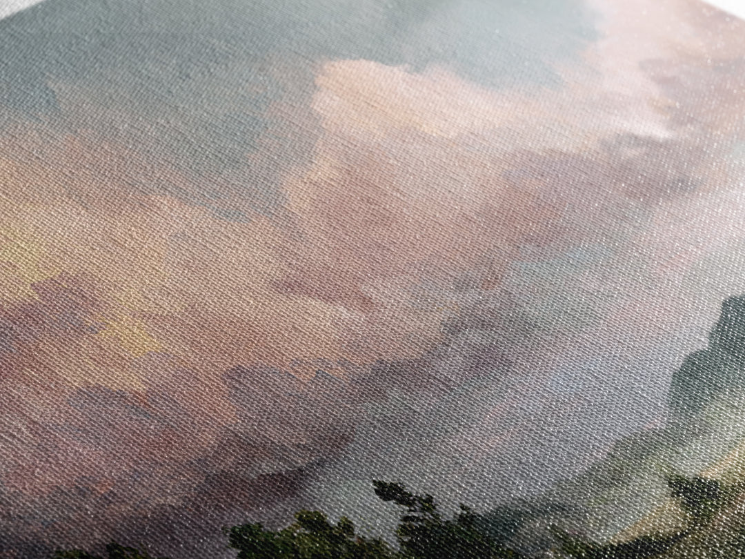 Romantic Cloudscape in Blush and Ivory Framed Canvas Print, Guest Bedroom Art, Printable Art, Bedroom Decor, Fine Art, Guest, GBA-2x1-55