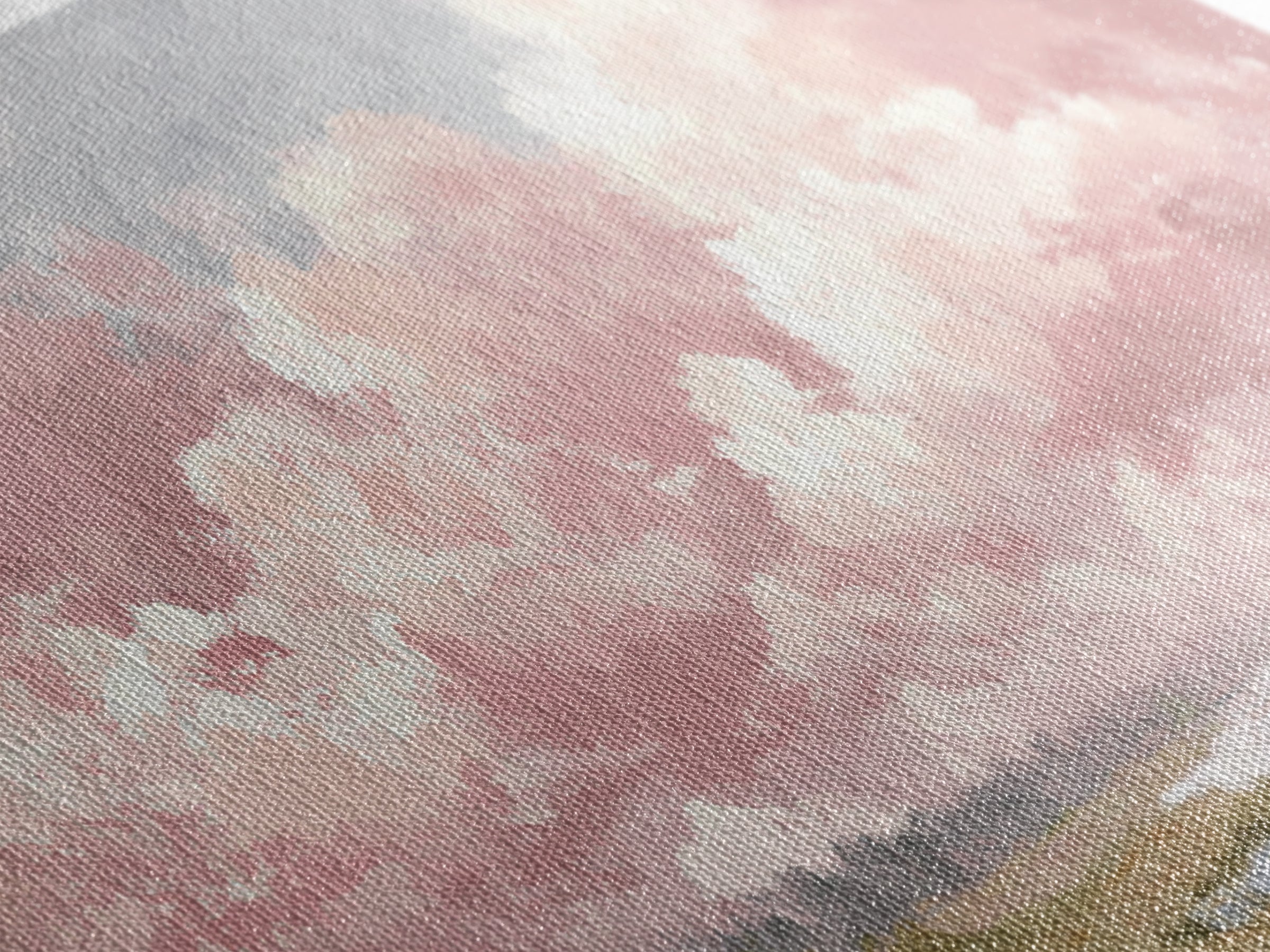 Romantic Cloudscape in Blush and Ivory Framed Canvas Print, Guest Bedroom Art, Poster, Bedroom Decor, Fine Art, Guest, GBA-2x1-7