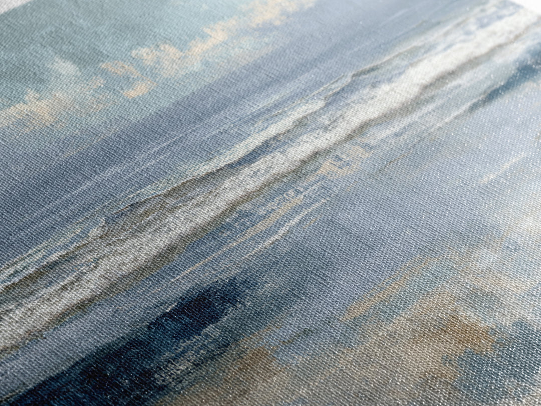Coastal Dunes in Pale Blue and Sand Canvas Print, Guest Bedroom Art, Home, Bedroom Decor, Fine Art, Guest, Bedroom Wall Art, GBA-2x1-73