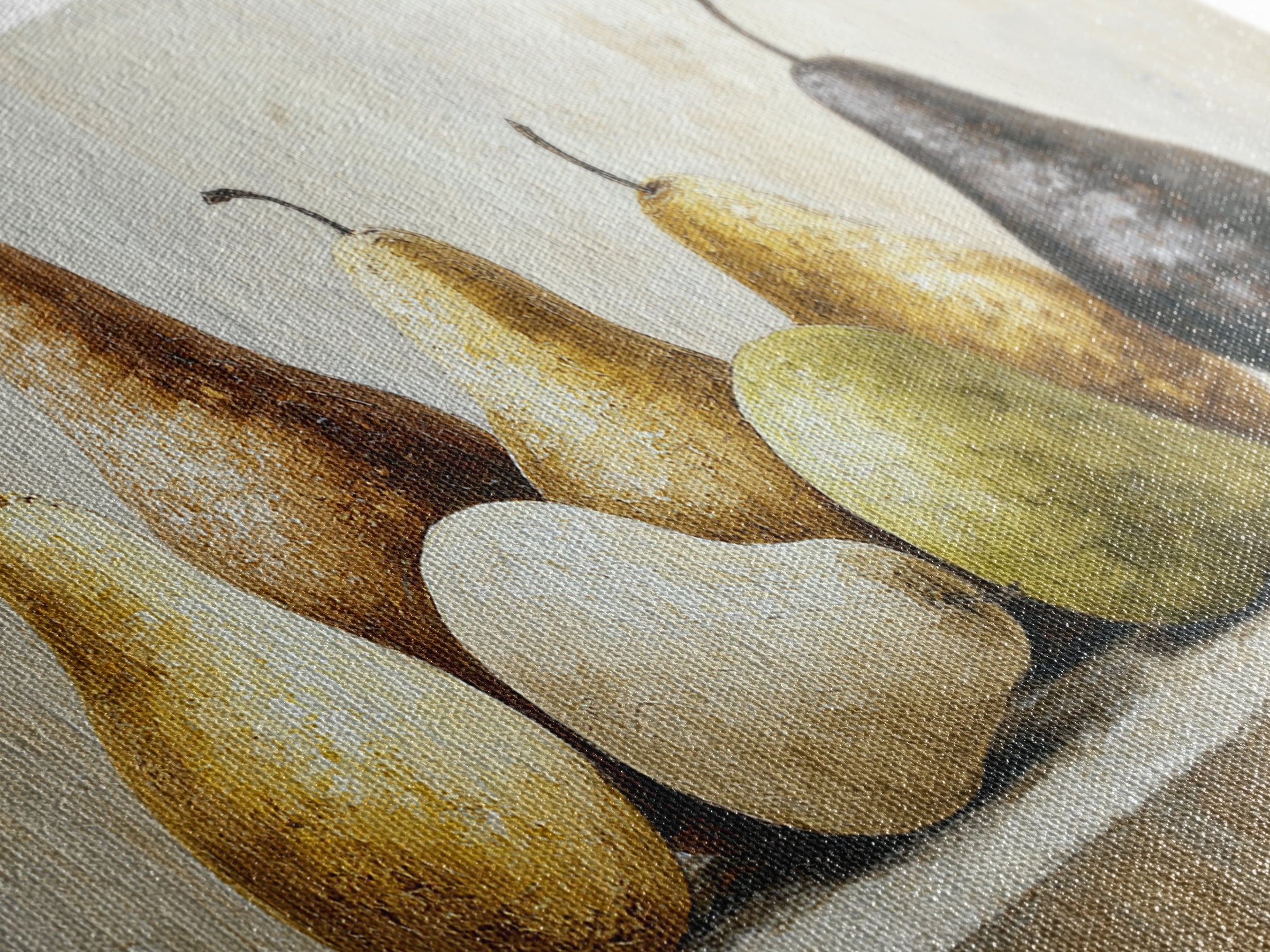 Classic Pear Still Life for Cozy Hospitality Framed Canvas Print, Guest Bedroom Art, New Home Gift, Bedroom Decor, Guest, GBA-2x1-88