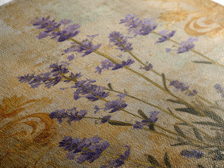 Lavender Field under Pale Sky Canvas Print, Guest Bedroom Art, Fine Art Print, Bedroom Decor, Watercolor Art, Guest, Poster, GBA-2x3-27