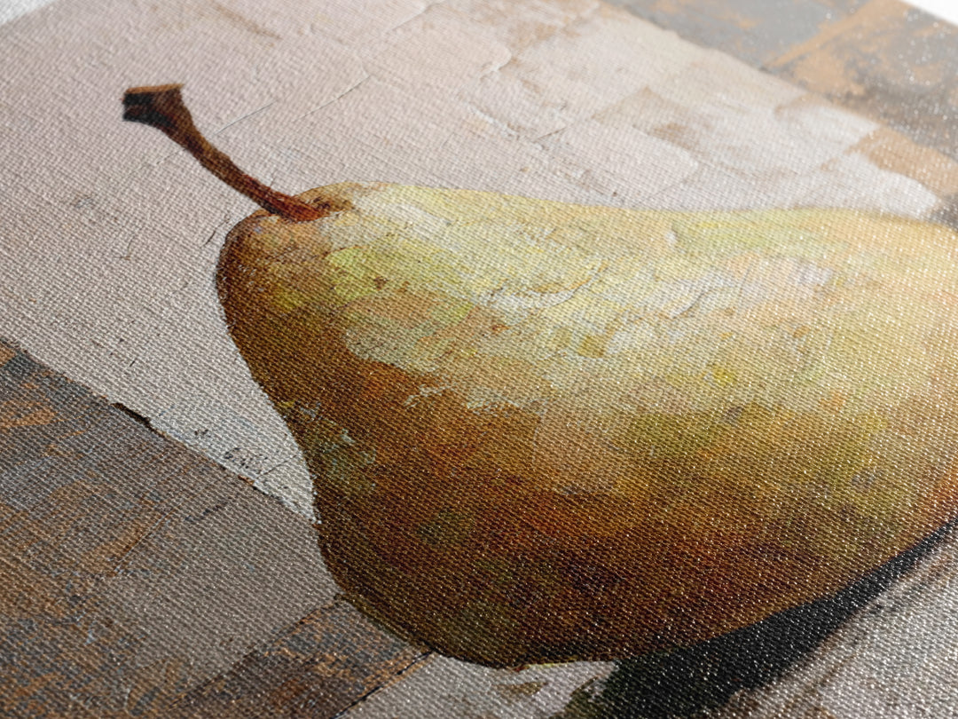 Classic Pear Still Life for Cozy Hospitality Framed Canvas Print, Guest Bedroom Art, Printable Art, Bedroom Decor, Guest, GBA-2x3-28