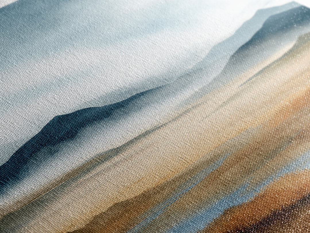 Soft Mountain Horizon Canvas Print, Guest Bedroom Art, Minimalist Decor, Bedroom Decor, Fine Art, Guest, Digital Print, GBA-2x3-39
