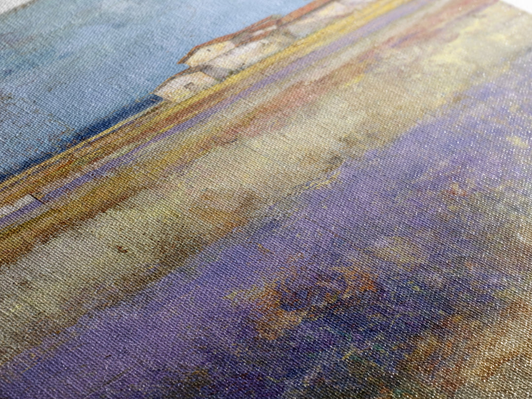 Lavender Field under Pale Sky Framed Canvas Print, Guest Bedroom Art, Home, Bedroom Decor, Fine Art, Guest, Bedroom Wall Art, GBA-2x3-75