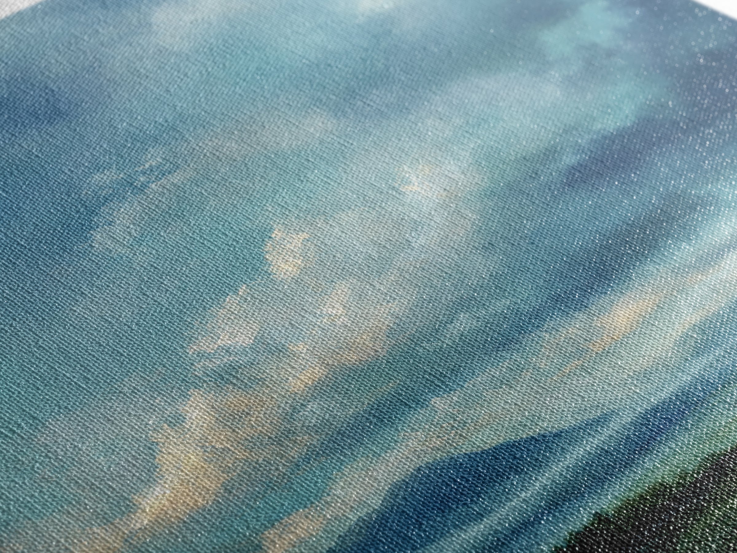 Soft Mountain Horizon Framed Canvas Print, Guest Bedroom Art, Living Room Decor, Bedroom Decor, Oil Painting, Guest, GBA-2x3-87