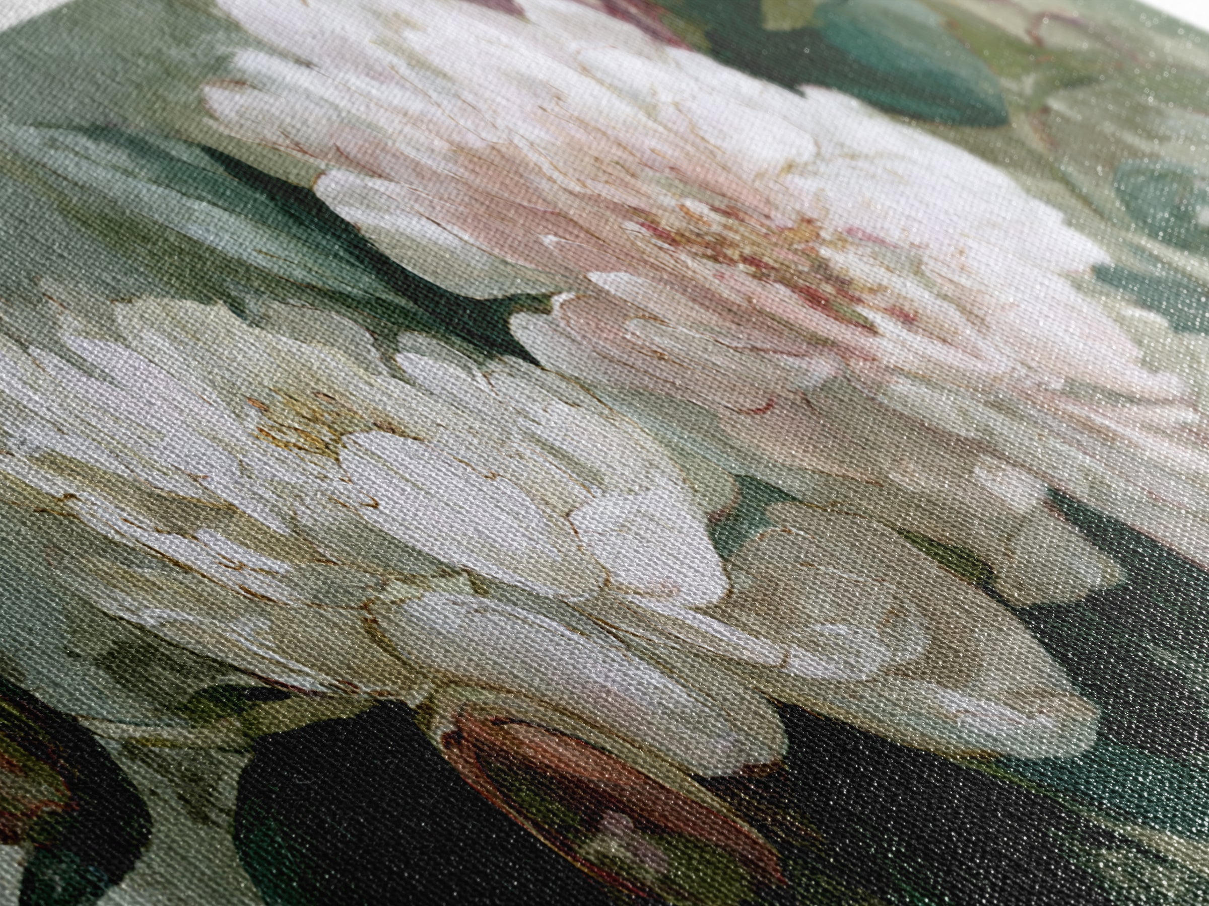 Neutral Peony Painting Framed Canvas Print, Guest Bedroom Art, Printable Art, Bedroom Decor, Abstract Art, Guest, GBA-3x1-1