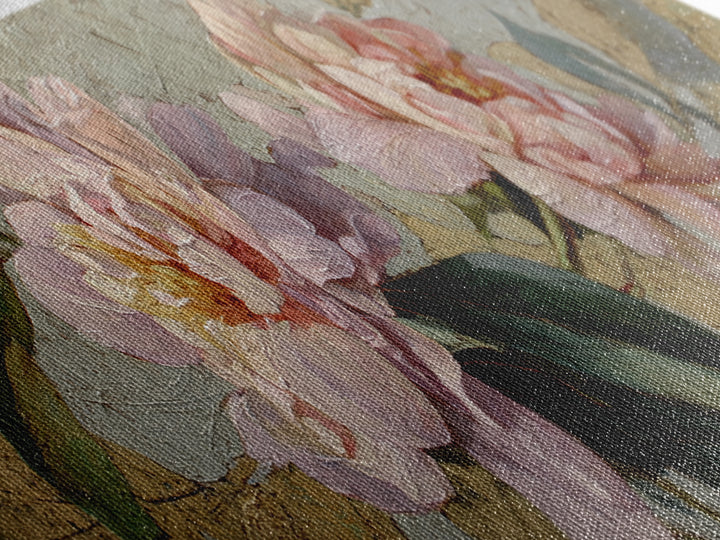 Neutral Peony Painting Canvas Print, Guest Bedroom Art, Bedroom Wall Art, Bedroom Decor, Fine Art, Guest, Neutral Decor, GBA-3x1-49