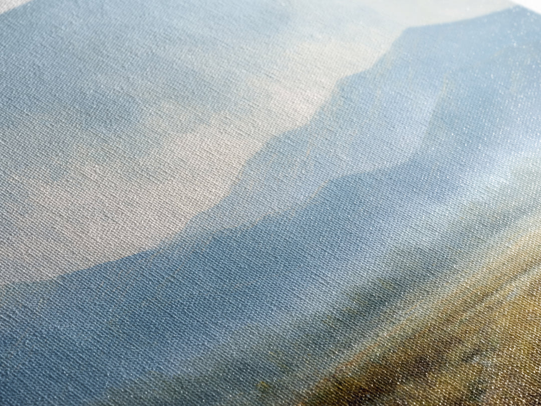 Soft Mountain Horizon Canvas Print, Guest Bedroom Art, Cat Wall Art, Bedroom Decor, Guest, Fine Art Print, Statement Artwork, GBA-3x2-11