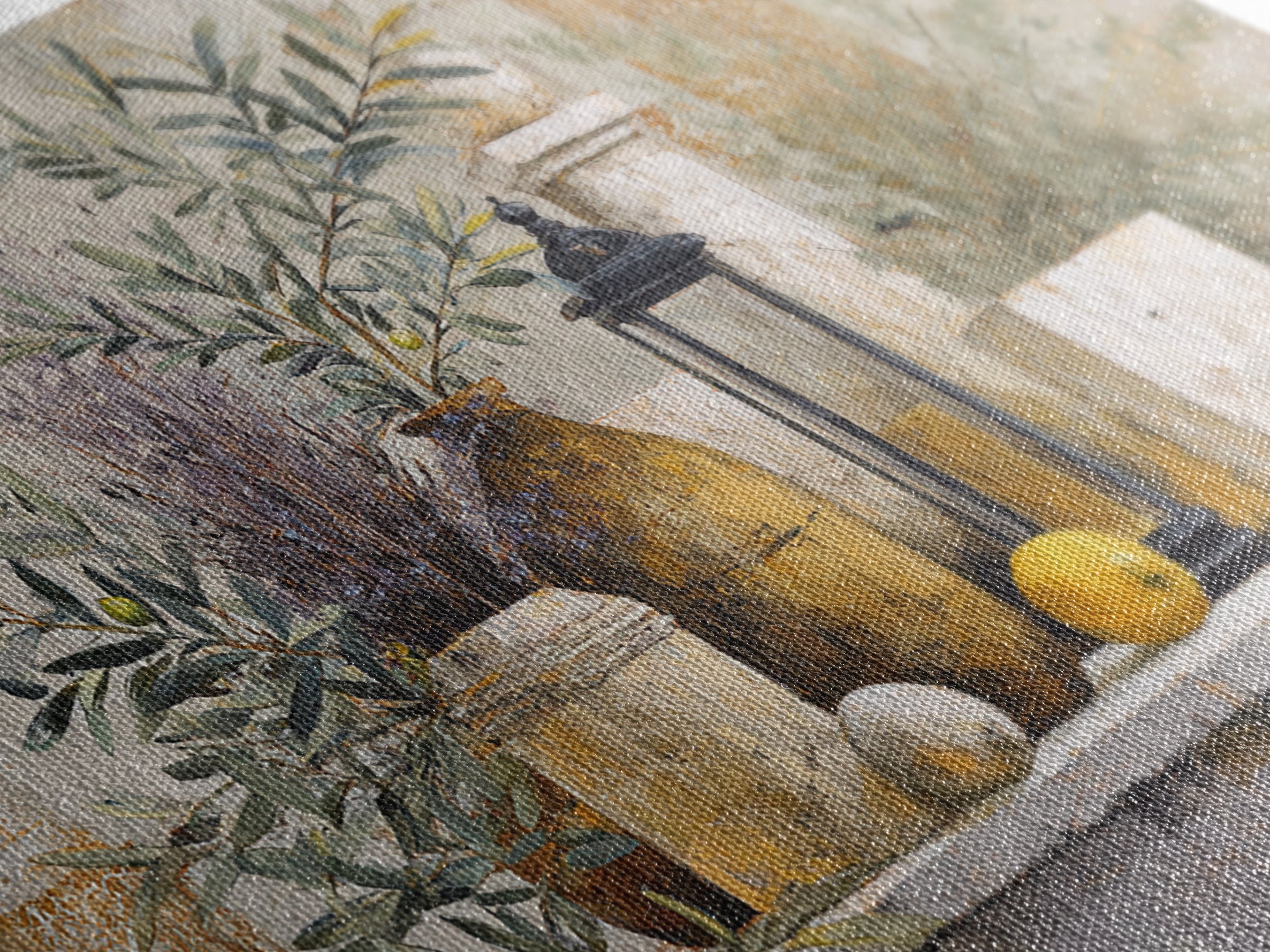 Olive Branch Still Life Canvas Print, Guest Bedroom Art, Set of 3 Wall Art, Bedroom Decor, Fine Art, Guest, Bedroom Prints, GBA-3x2-21
