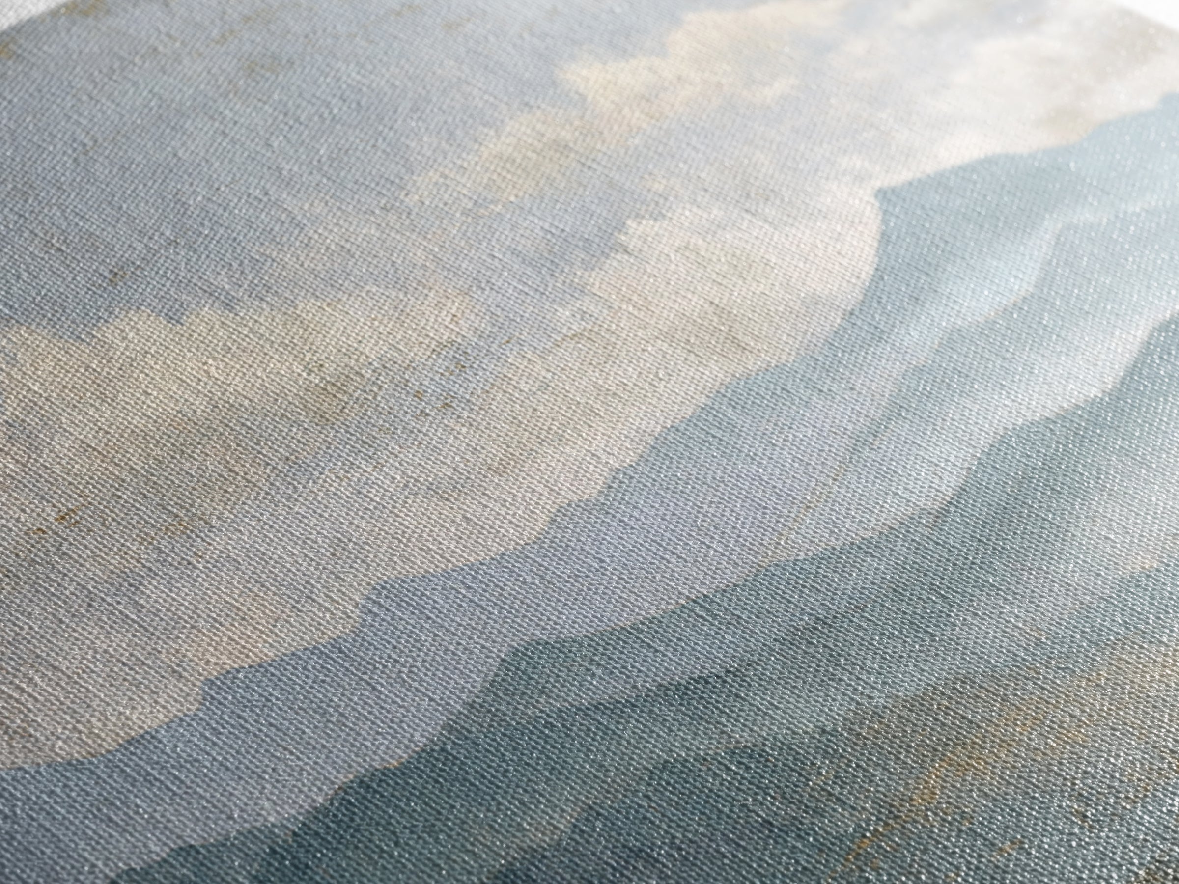 Gentle Rain over Distant Hills Canvas Print, Guest Bedroom Art, Pink Wall Art, Bedroom Decor, Abstract Art, Guest, New Home, GBA-3x2-52