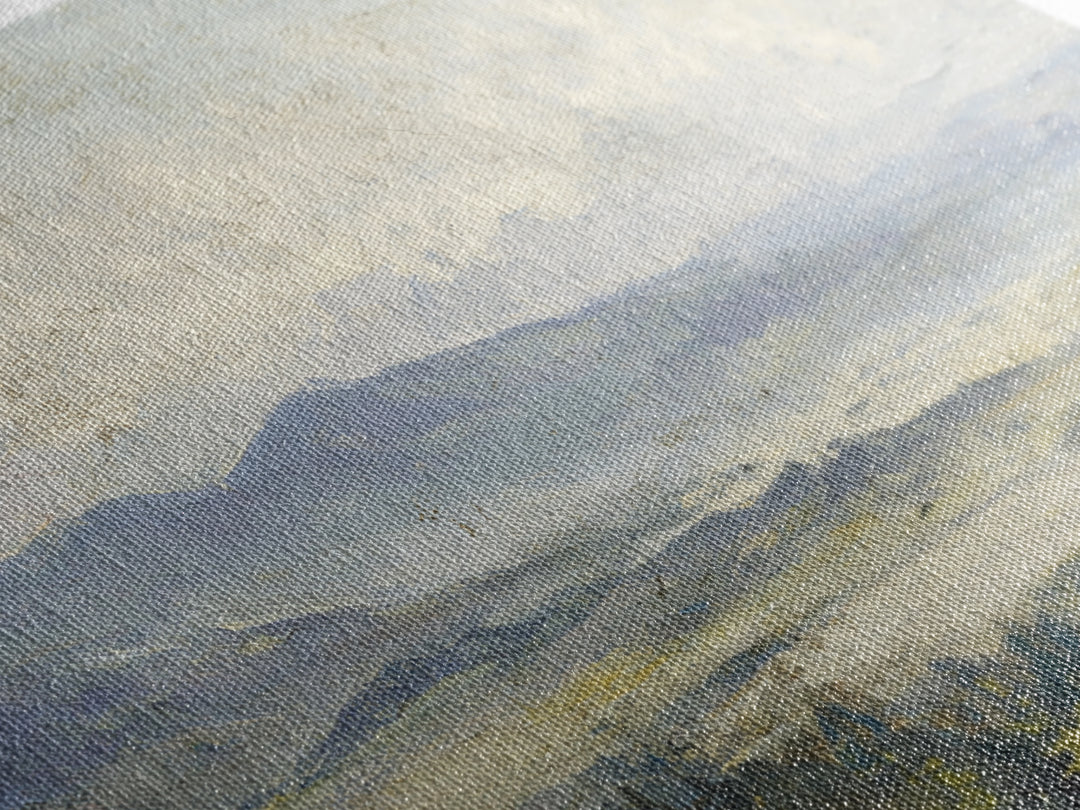 Gentle Rain over Distant Hills Canvas Print, Guest Bedroom Art, Farmhouse Wall Art, Bedroom Decor, Watercolor Art, Guest, GBA-3x2-76