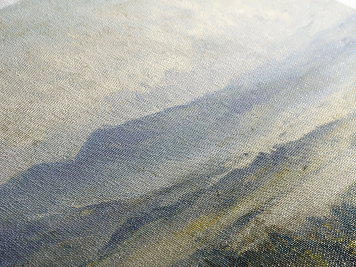 Gentle Rain over Distant Hills Canvas Print, Guest Bedroom Art, Farmhouse Wall Art, Bedroom Decor, Watercolor Art, Guest, GBA-3x2-76