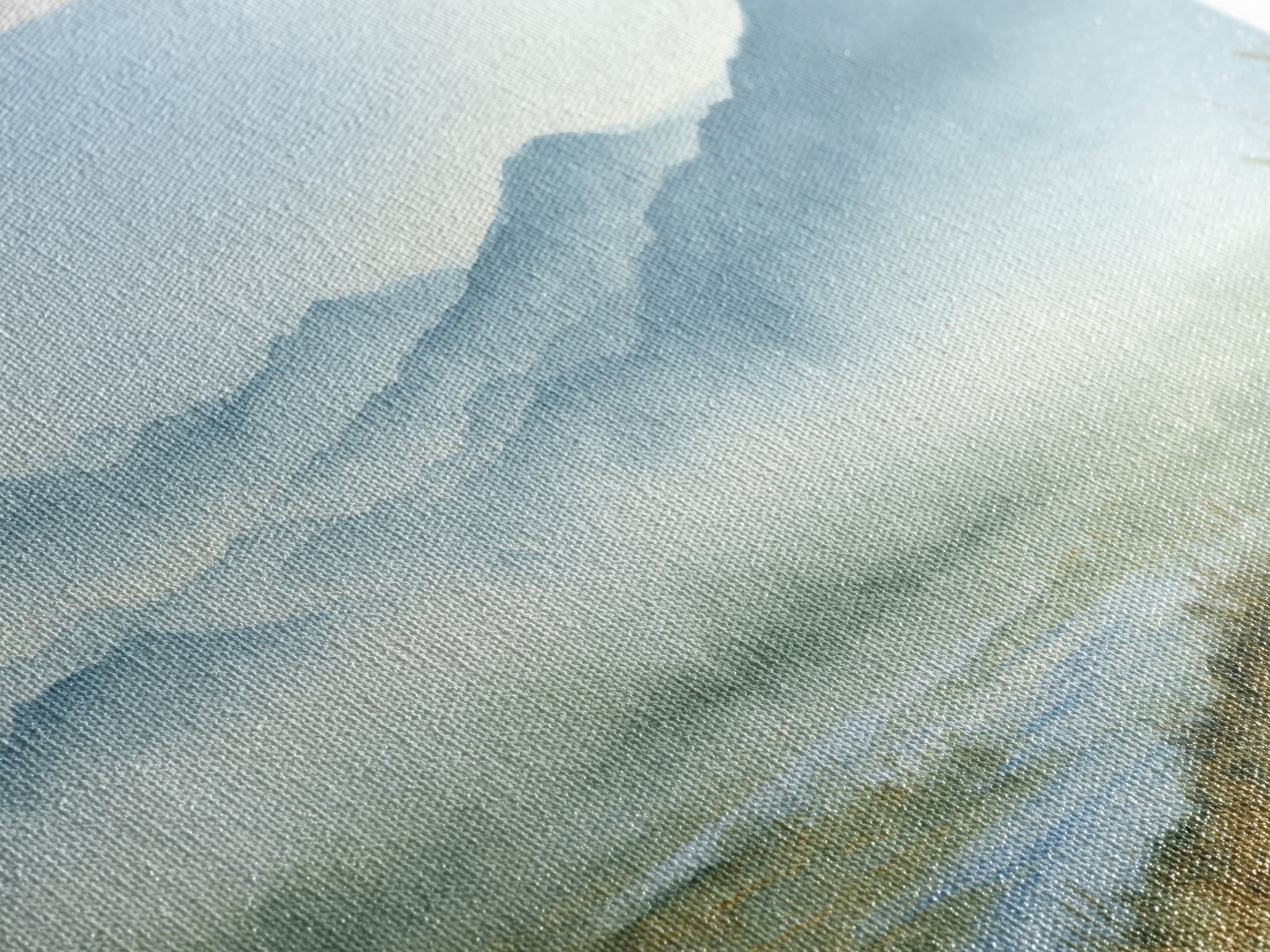 Soft Mountain Horizon Canvas Print, Guest Bedroom Art, Wall Art, Bedroom Decor, Oil Painting, Guest, New Home Gift, GBA-3x2-83